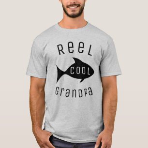 Spulen-cooler Fischen-Großvater T-Shirt