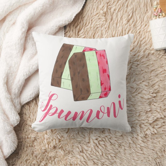 Spumoni Italienisch Gelato Ice Cream Dessert Spumo Kissen (Decke)