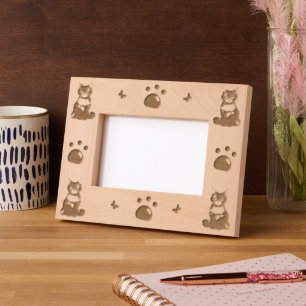 Spunky Cats Laser Etted Picture Frame Geätzte Rahmen