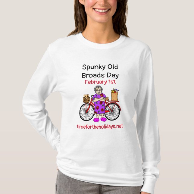 Spunky Old Broads Day | 1. Februar T-Shirt (Vorderseite)