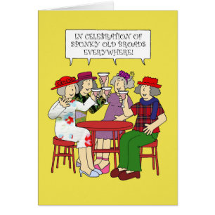 Spunky Old Broads Mois février Dames de dessin