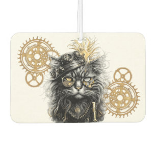 Spunky Paws Die funky Steampunk-Katze Autolufterfrischer