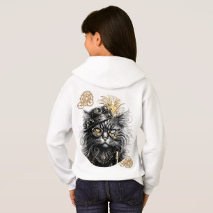 Spunky Paws Die funky Steampunk-Katze Hoodie