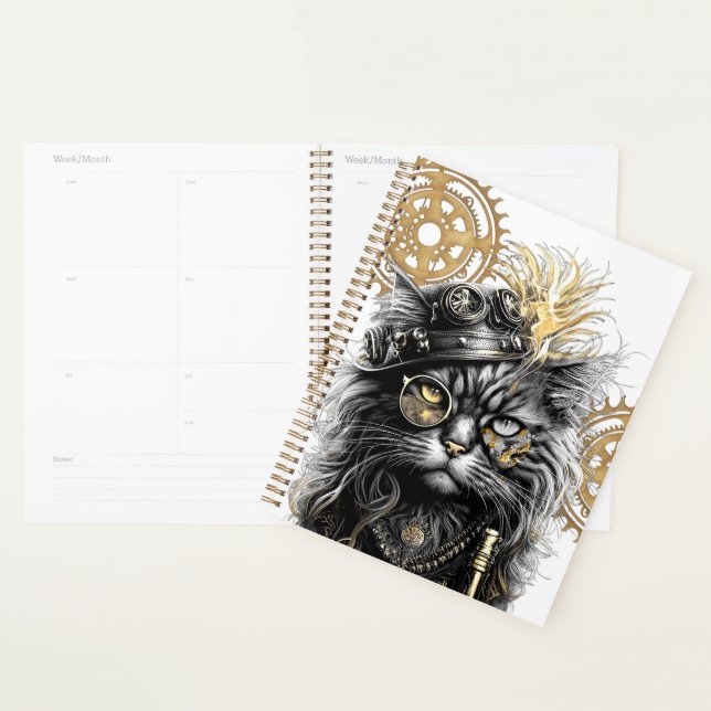 Spunky Paws Die funky Steampunk-Katze  Planer (Anzeige)