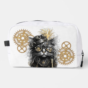 Spunky Paws Die funky Steampunk-Katze  Waschbeutel