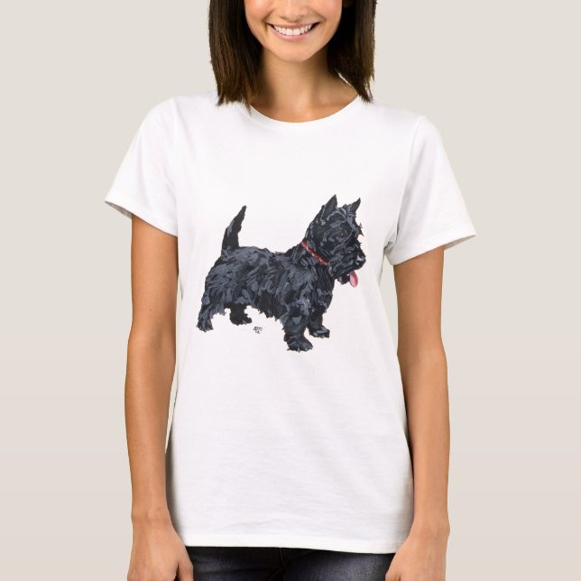Spunky Scottie Dog T-Shirt (Vorderseite)