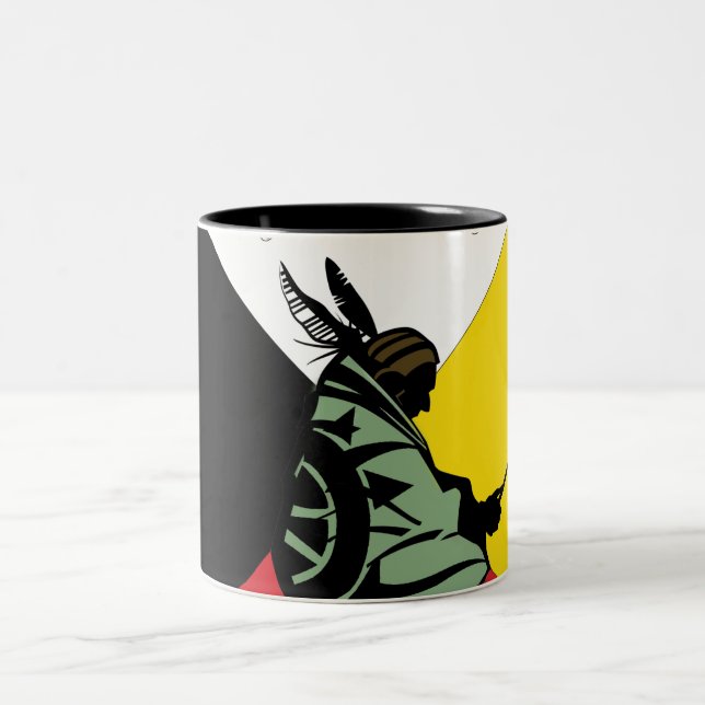 Spur der Risse Zweifarbige Tasse (Mittel)