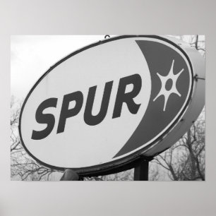 Spur-Gasstation Poster