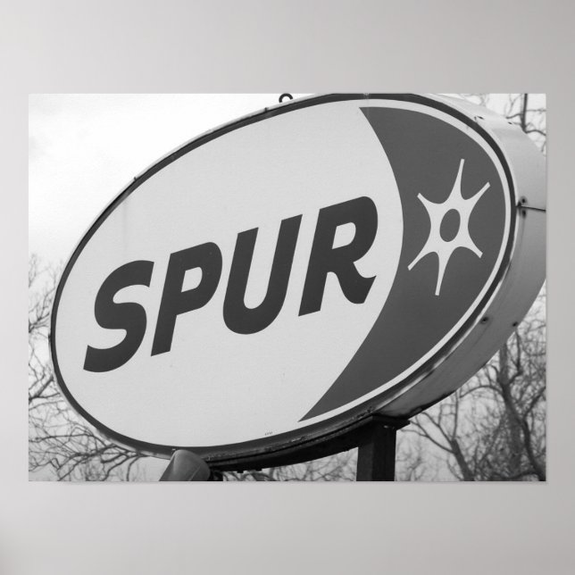 Spur-Gasstation Poster (Vorne)