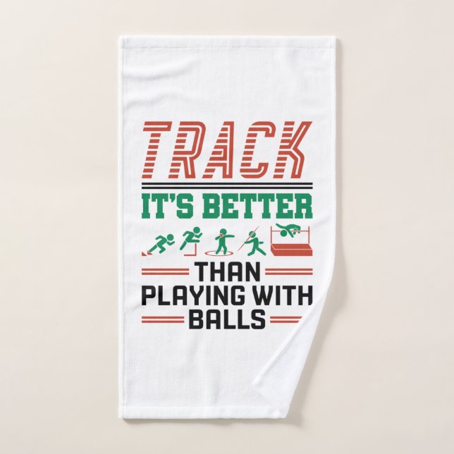 Spur ist besser als mit Balls spielen Handtuch (Handtuch)