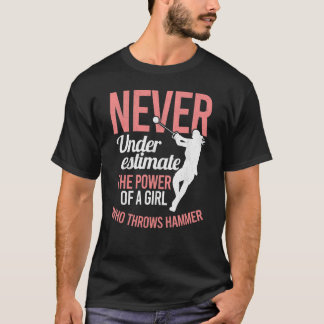 Spur- und Feldfrauen werfen Girl-Wirbel-Hammer Thr T-Shirt