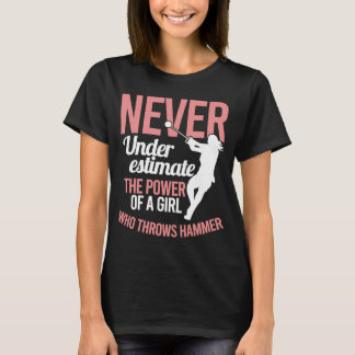 Spur- und Feldfrauen werfen Girl-Wirbel-Hammer Thr T-Shirt