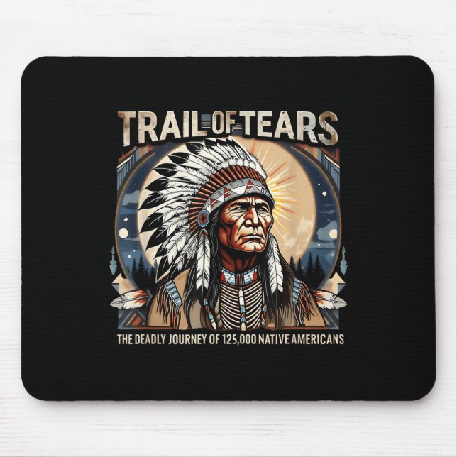 Spur von Tränen Memorial Native American Mousepad (Vorne)