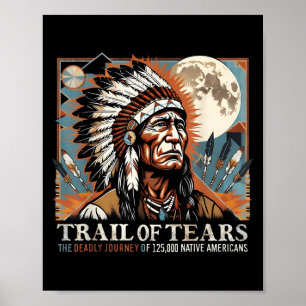 Spur von Tränen Memorial Native American Poster