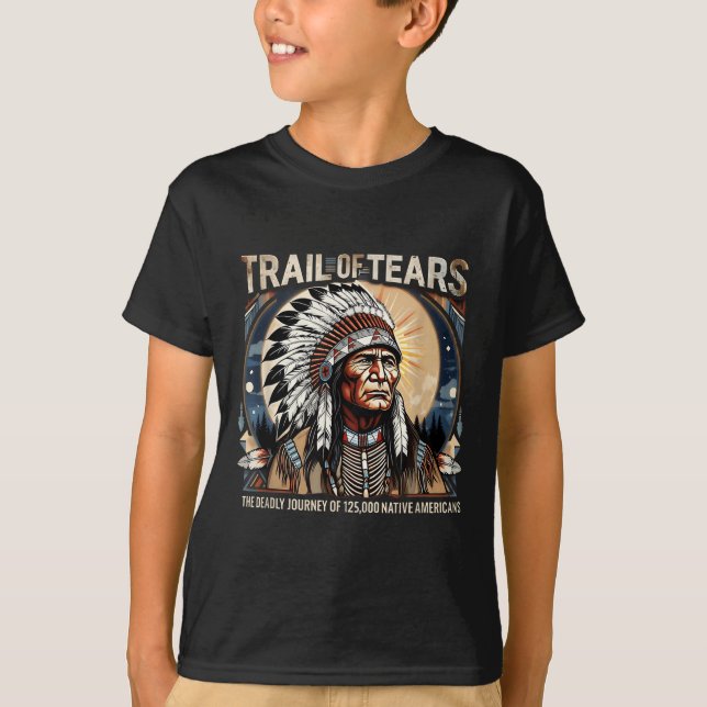 Spur von Tränen Memorial Native American T-Shirt (Vorderseite)