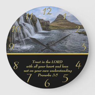 Spuren 3:5 Wasserfälle im Tal Große Wanduhr