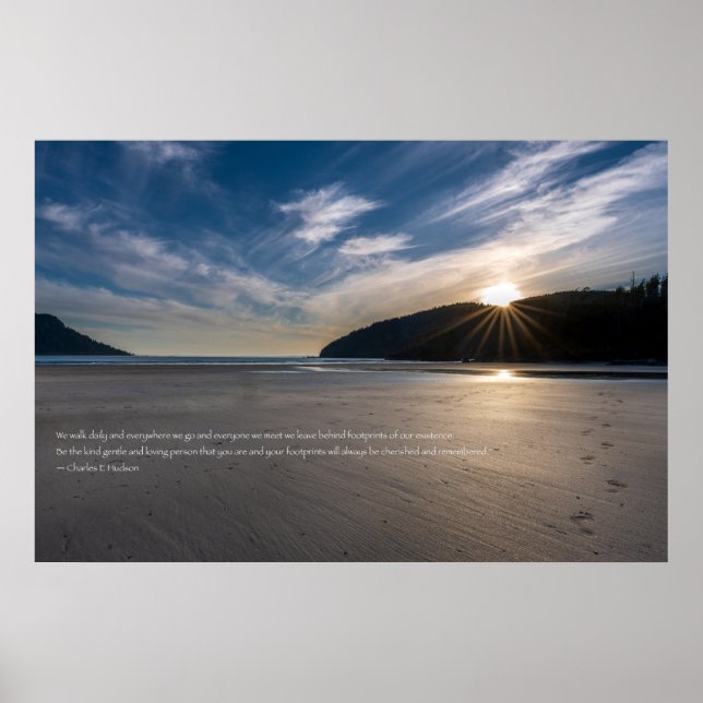 Spuren des Sand-Zitats Poster (Vorne)