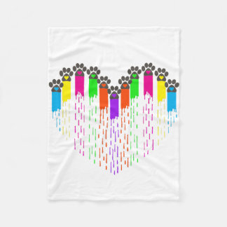 Spuren meines Herzens Fleecedecke