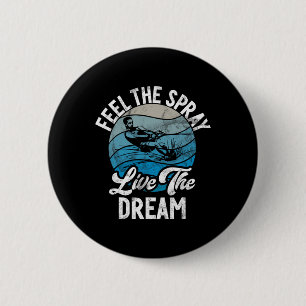 Spüren Sie den Spray, der den Traumwasserski erleb Button