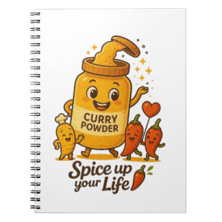 Spüren Sie Ihr Leben! Niedliches Curry Powder Masc Notizblock