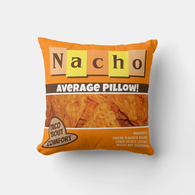 Spüren Sie Ihr Nickerchen mit diesem Nacho Durchsc Kissen (Vorderseite)