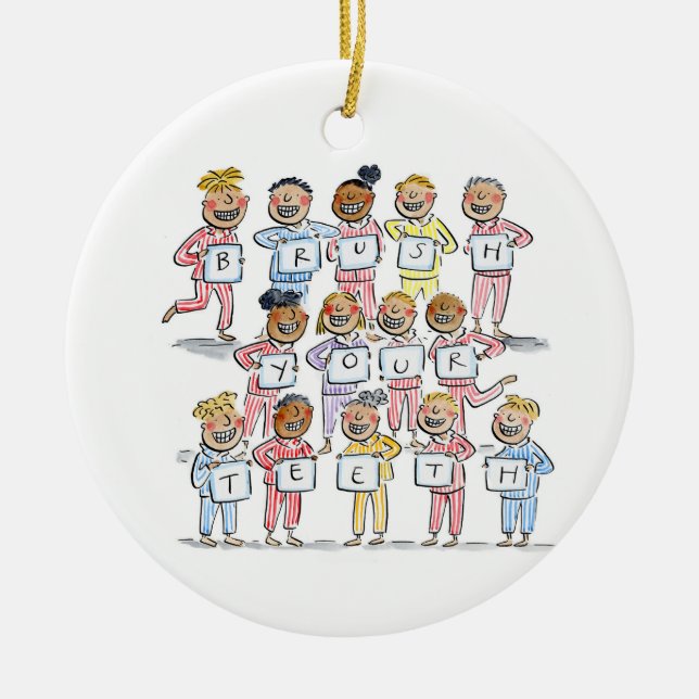 Spüren Sie Ihre Zähne Keramik Ornament (Vorne)