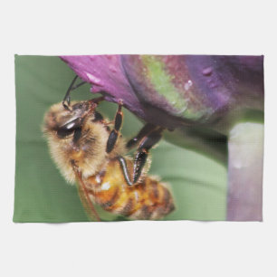 Spürende kleine Biene Geschirrtuch