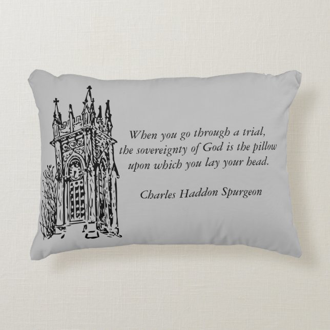 Spurgeon Quote Pillow Dekokissen (Vorderseite)