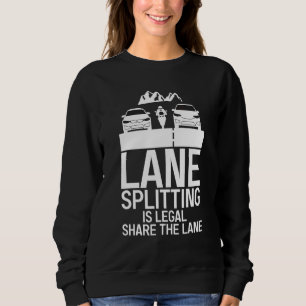 Spurverteilung ist legaler Anteil an der Strecke - Sweatshirt