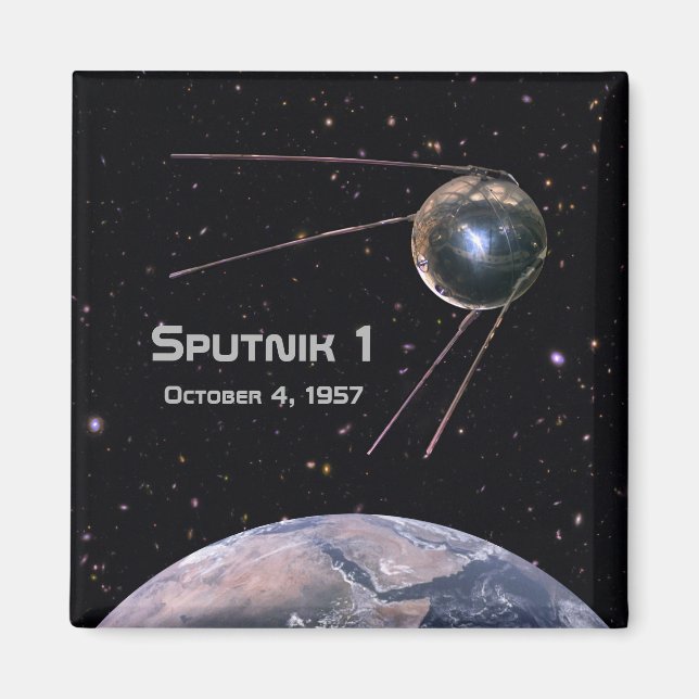 Sputnik 1 Satellit der Erde Magnet (Vorne)