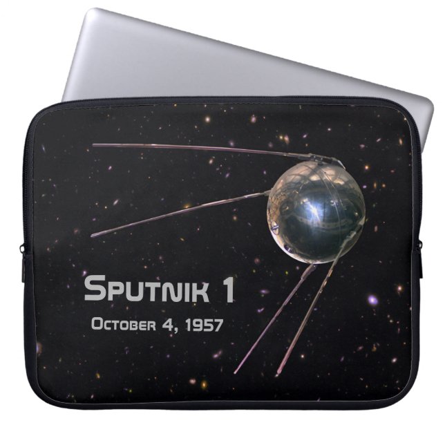 Sputnik 1 Satellit Laptopschutzhülle (Vorderseite)