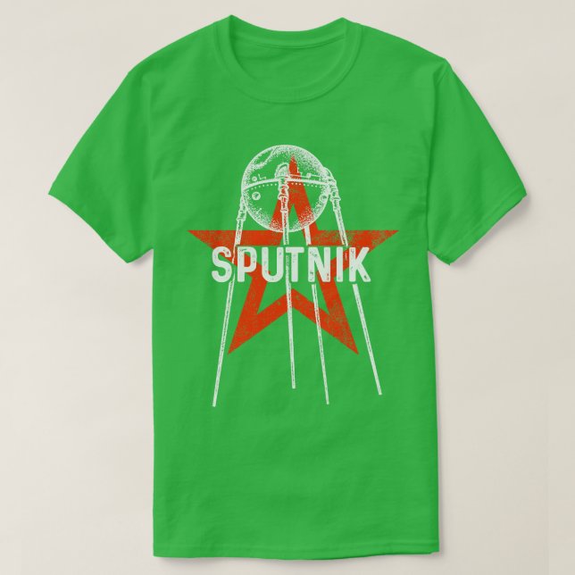 Sputnik 1 Satellite sowjetische Gewerkschaft 1957  T-Shirt (Design vorne)