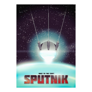 Sputnik "Wettlauf zu den Sternen" Fotodruck