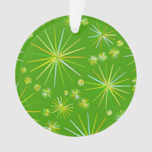 Sputnikmuster aus der Mitte des Jahrhunderts, grün Ornament