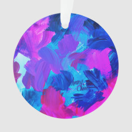 SPWW Electric Vibes Blue and Pink Ornament