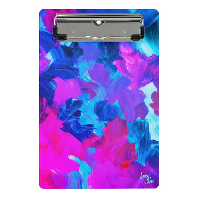 SPWW Electric Vibes Mini-Zwischenablage Mini Klemmbrett (Vorderseite)