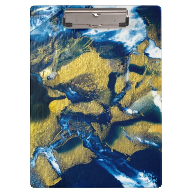 SPWW Gleaming Indigo-Zwischenablage Klemmbrett (Vorderseite)