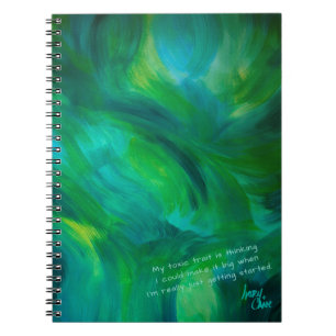 SPWW Journal en spirale vert avec envie vert et sa