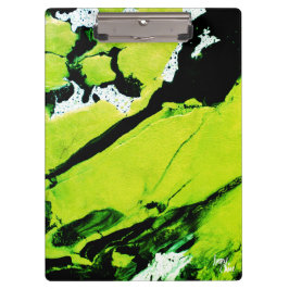 SPWW Keylime n' Slide Green & Black Abstrakt Klemmbrett
