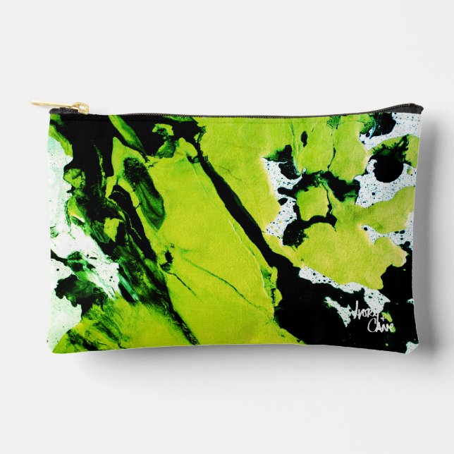SPWW Keylime n' Slide Green & Black Abstrakt Zubehörtasche (Vorderseite)