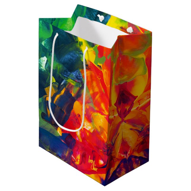 SPWW Psychedelic Spiral Mittlere Geschenktüte (Vorderseite Schrägansicht)