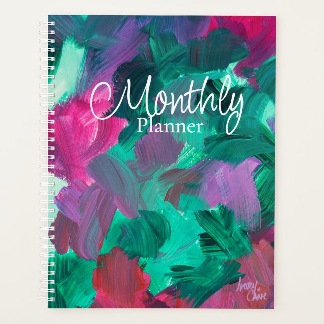 SPWW Touch Jewel Tones Grosser Monatsplaner Planer (Vorderseite)