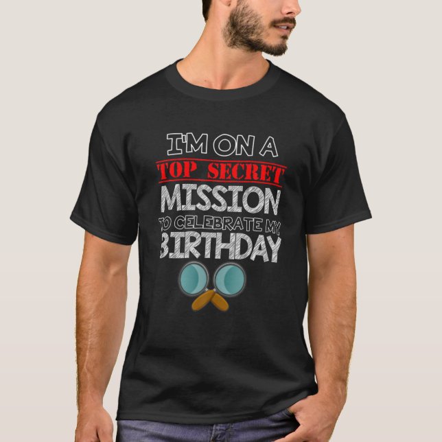 Spy Birthday Party Thema Top Secret Mission Boys G (Vorderseite)