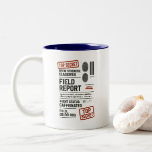 Spy Coffee Mug - Undercover Brew Caffeine Cadeau