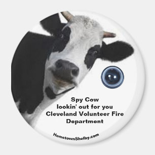 Spy Cow sucht nach einem CVFD-Fun Magneten Magnet