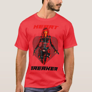 Spy Woman Heart Breakfast Vollfarbige Variante T-Shirt