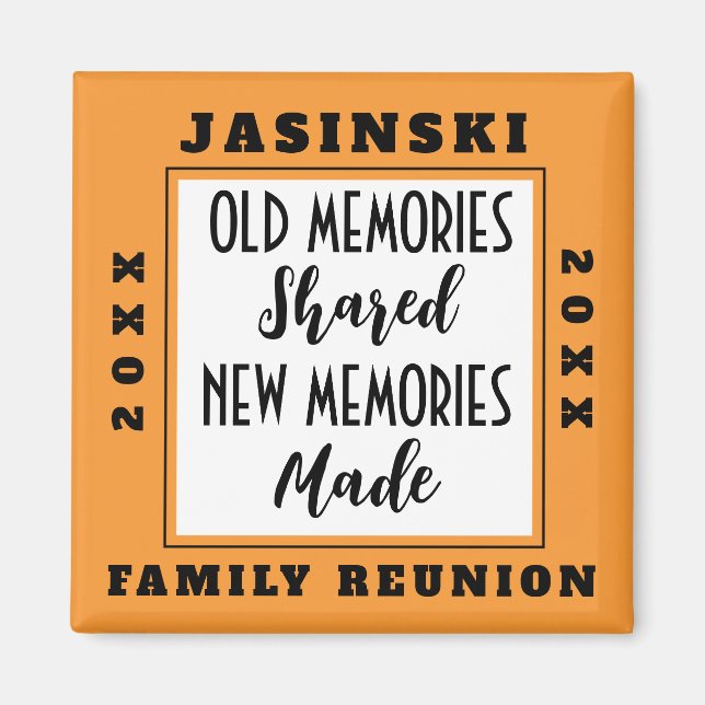 Sq Family Wiedersehen Keepake Souvenir Wählen Sie  Magnet (Vorne)