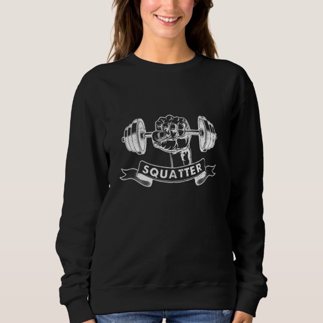 Sqautter Weightlifting Squats Sweatshirt (Vorderseite)