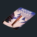 Sqaw Valley Kalifornien Reiseplakat. Magnet<br><div class="desc">Sqaw Valle California Reiseplakat</div>