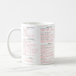 SQL Cheat Sheet-TASSE - Programmier-Geschenk Kaffeetasse